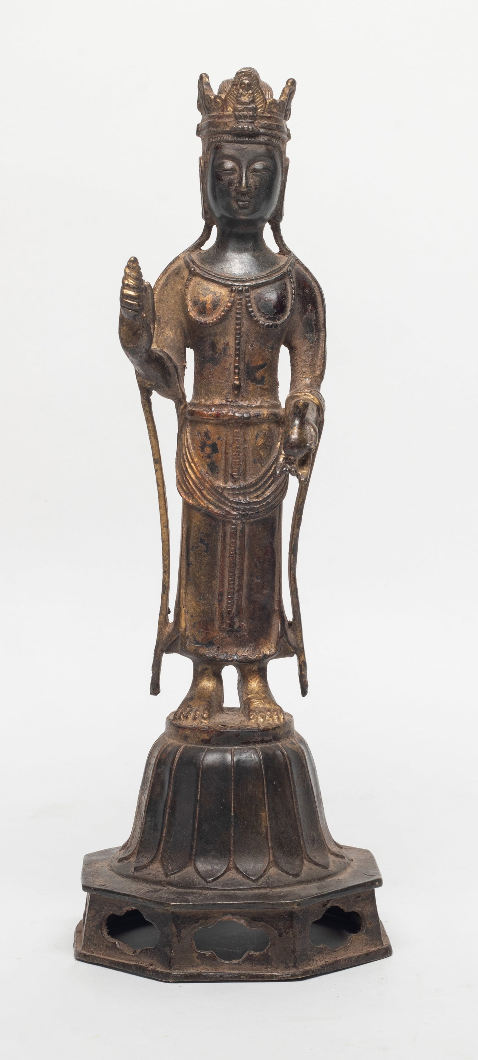 Rare Chinese Gilt Bronze Buddha (1 of 12)