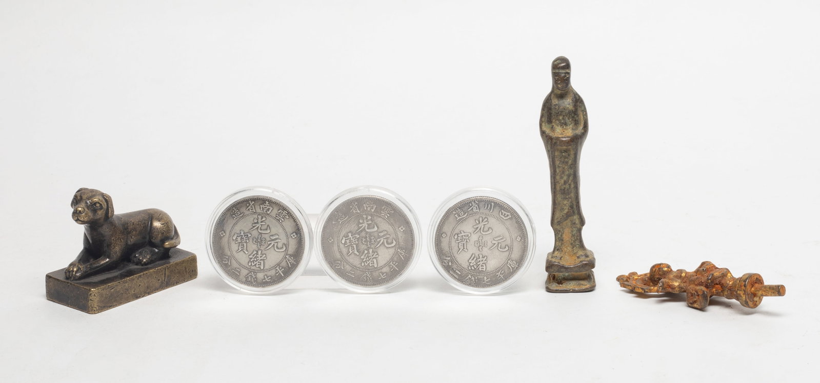 Chinese Fengshui Coins, Bronze Buddha, Seal (1 of 10)