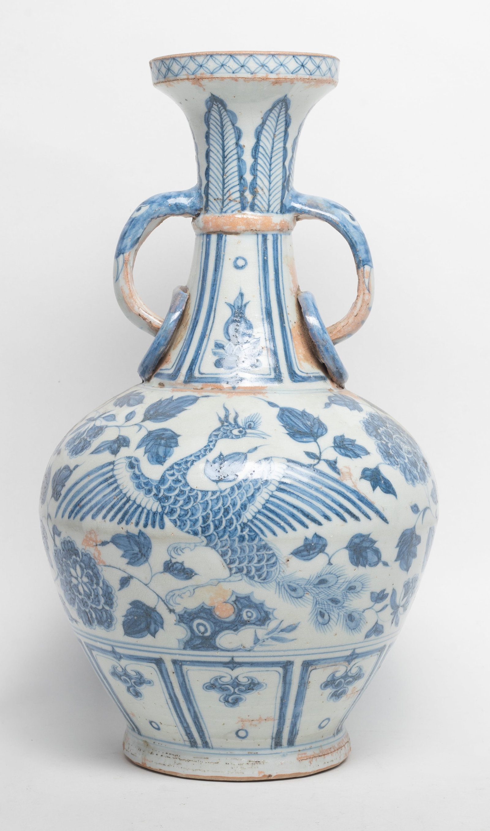Tall Chinese Shipwreck Type Porcelain Vase (1 of 13)