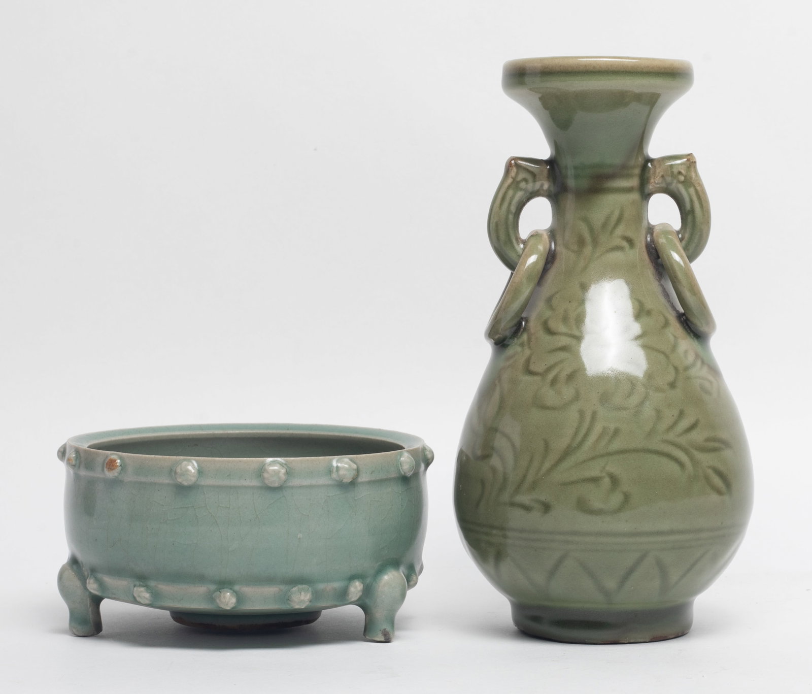 Rare Chinese Longquan Porcelain Vase, Censer (1 of 17)