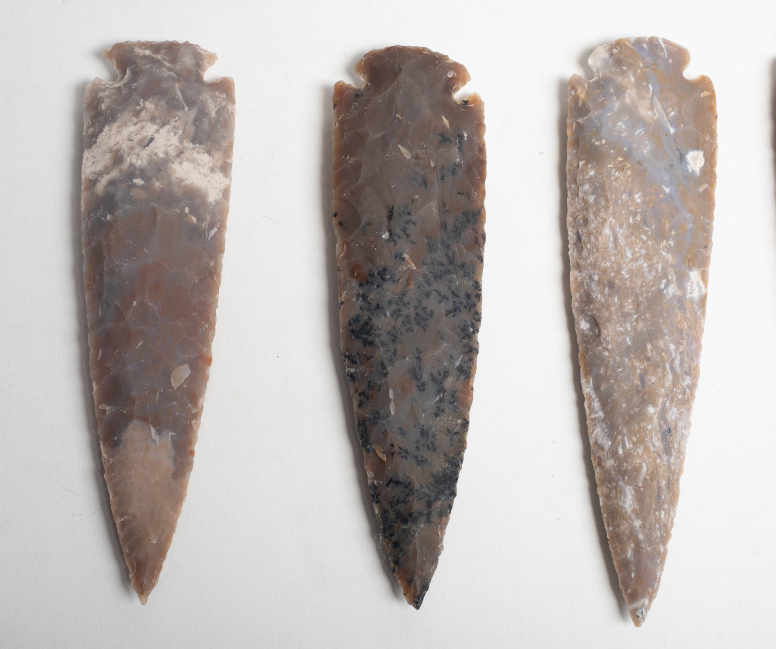 Set Native American Type Stone Heads - 3