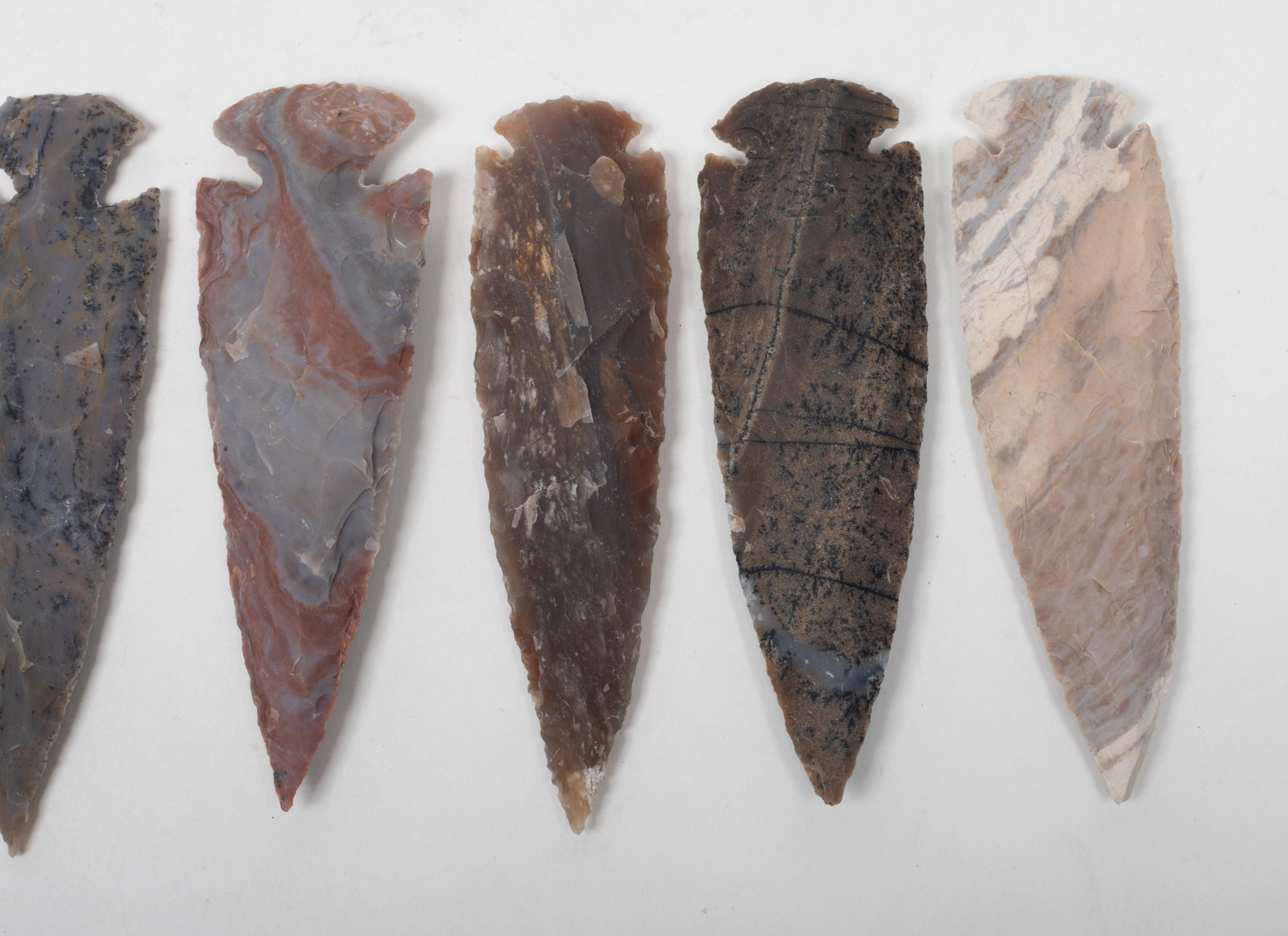 Set Native American Type Stone Heads - 7