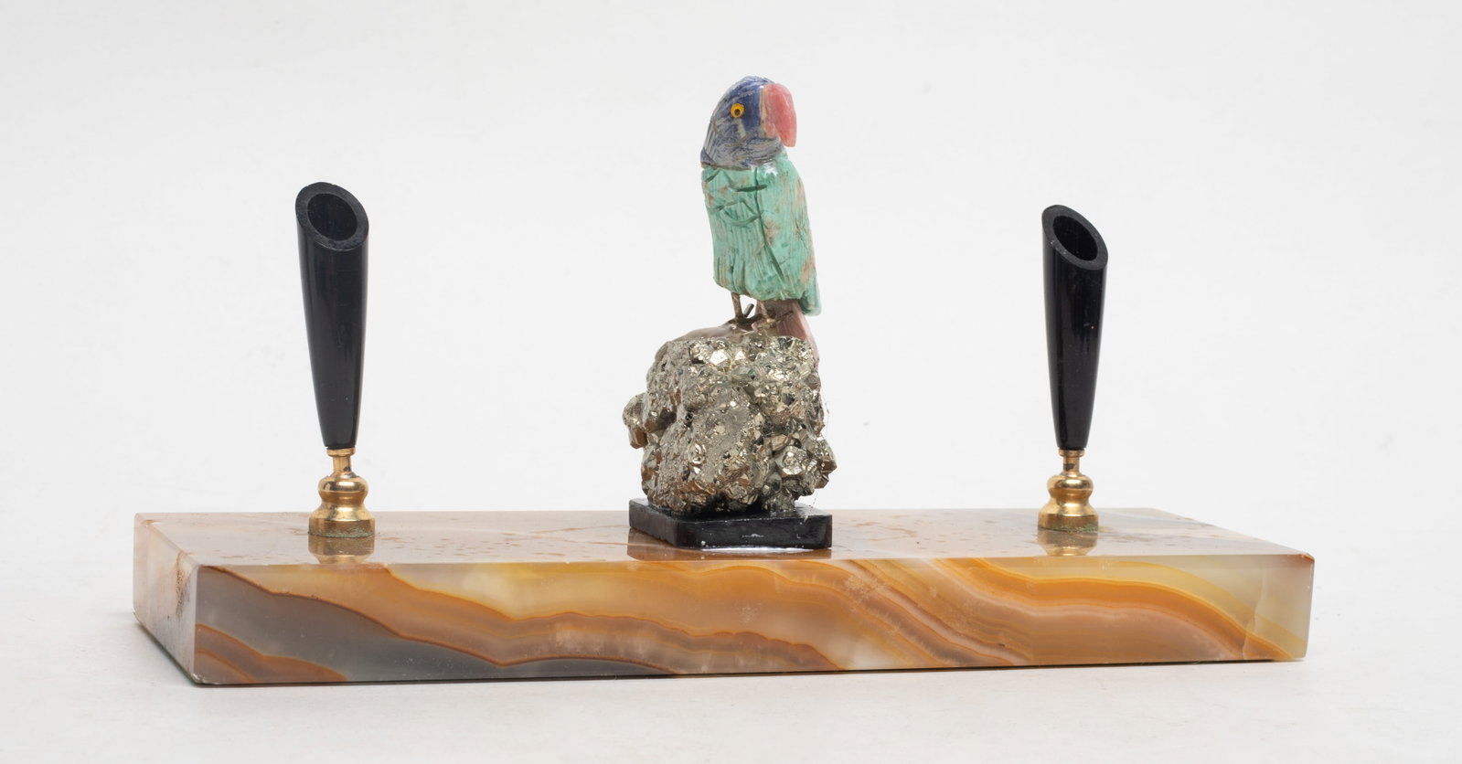 Vintage Gemstone, Marble Base Pen Holder (1 of 10)