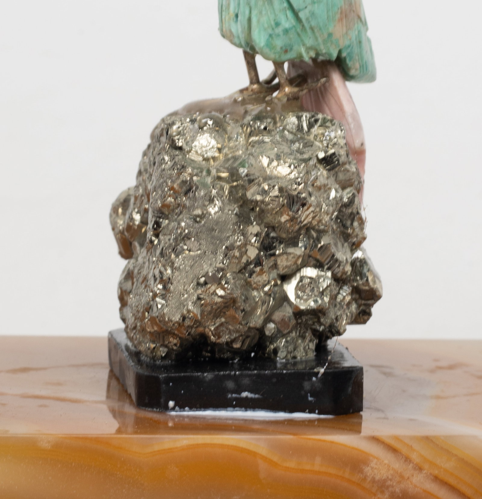 Vintage Gemstone, Marble Base Pen Holder - 4