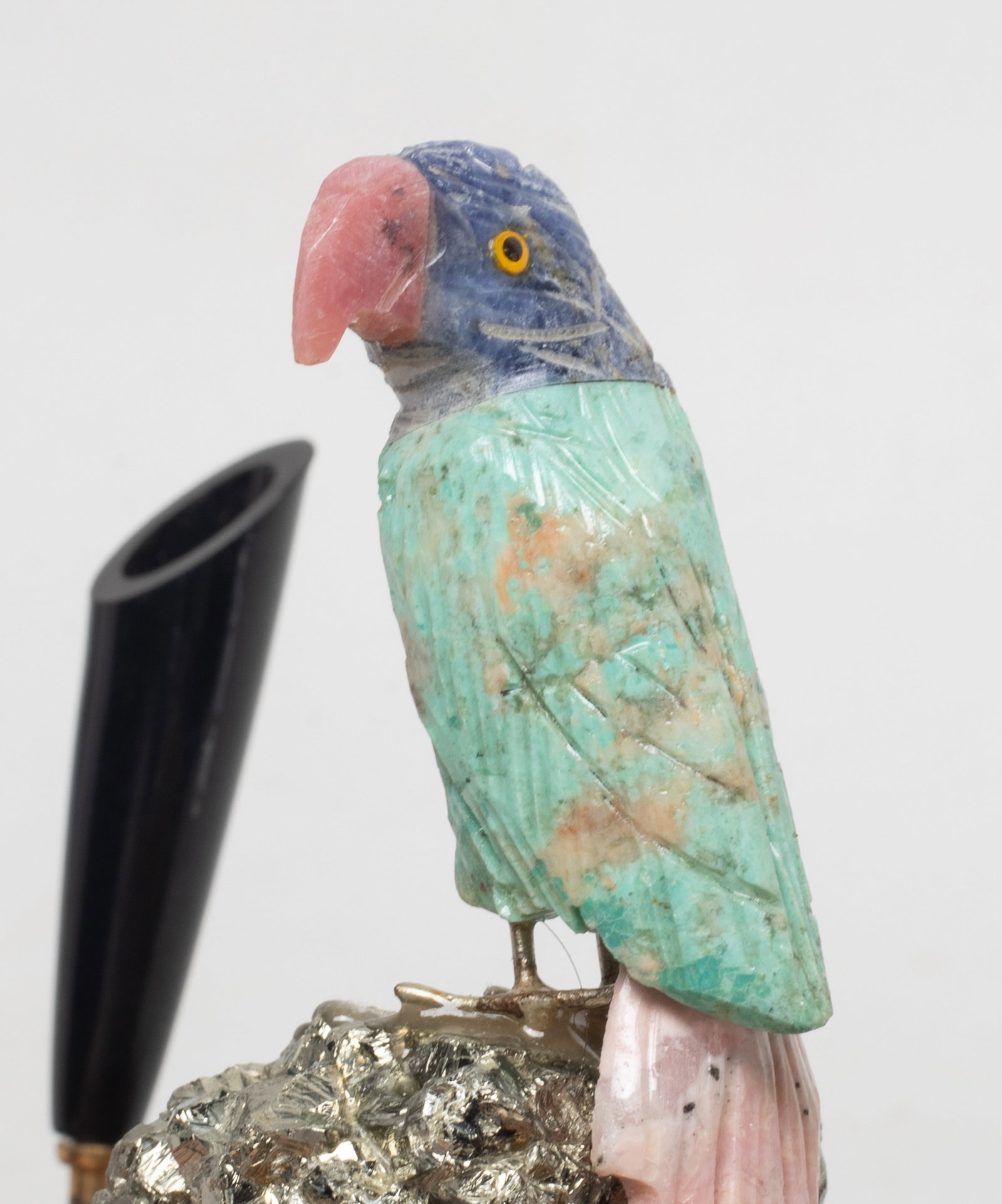 Vintage Gemstone, Marble Base Pen Holder - 5
