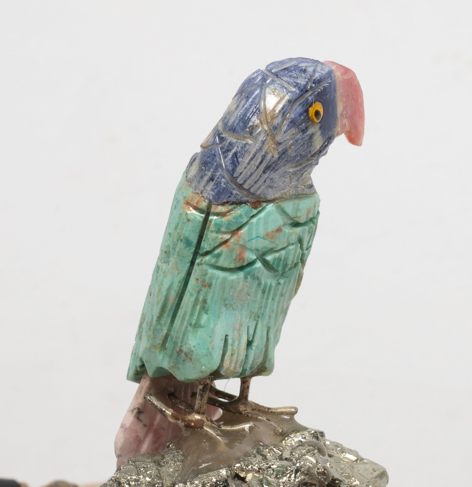 Vintage Gemstone, Marble Base Pen Holder - 8