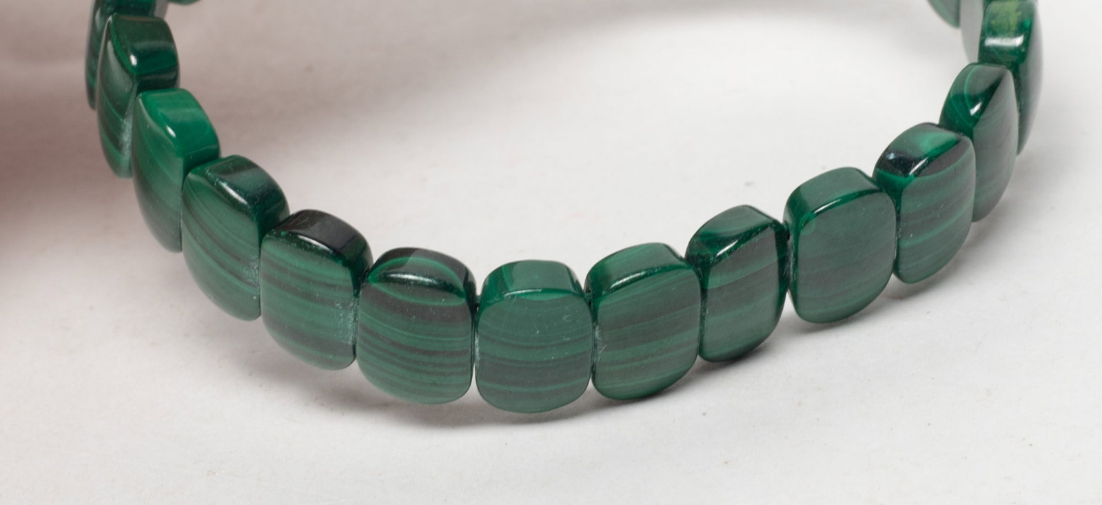 Two Vintage Malachite Bracelets - 7