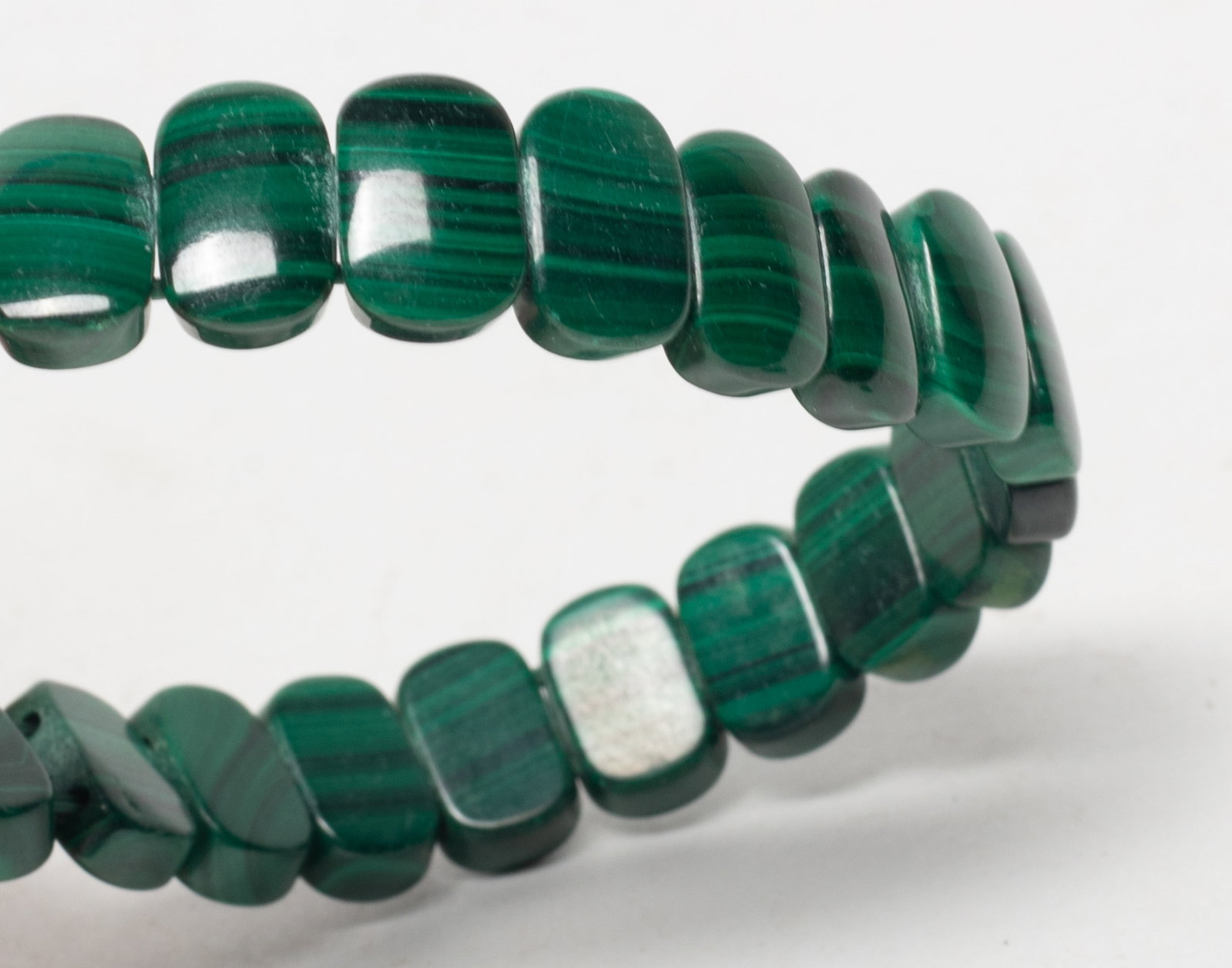 Two Vintage Malachite Bracelets - 8