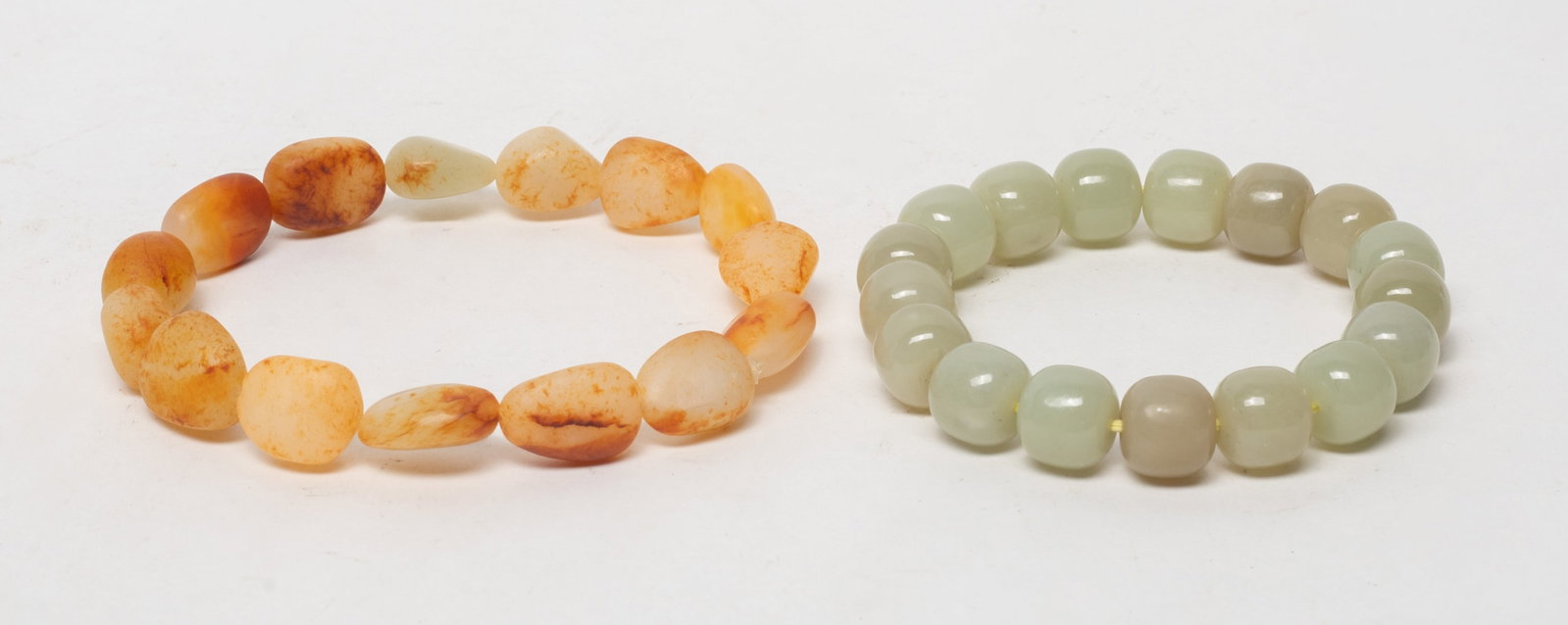 Two Chinese Export Jade Prayer Beads (1 of 10)
