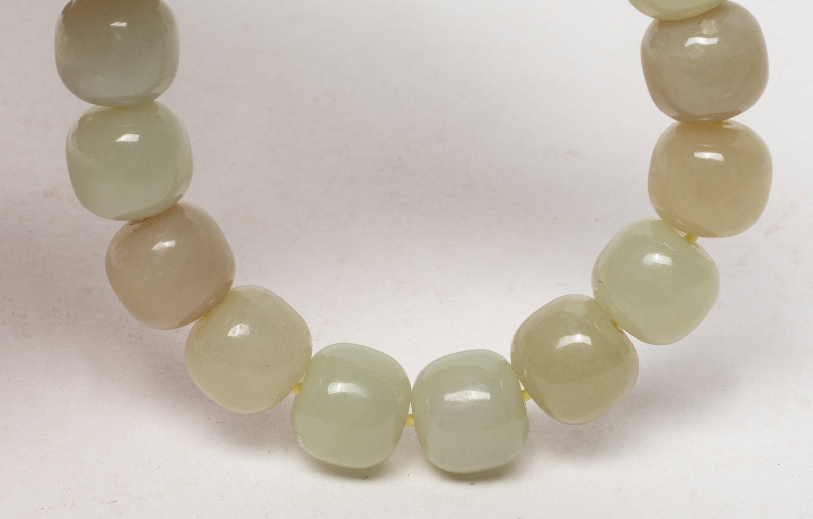 Two Chinese Export Jade Prayer Beads - 7