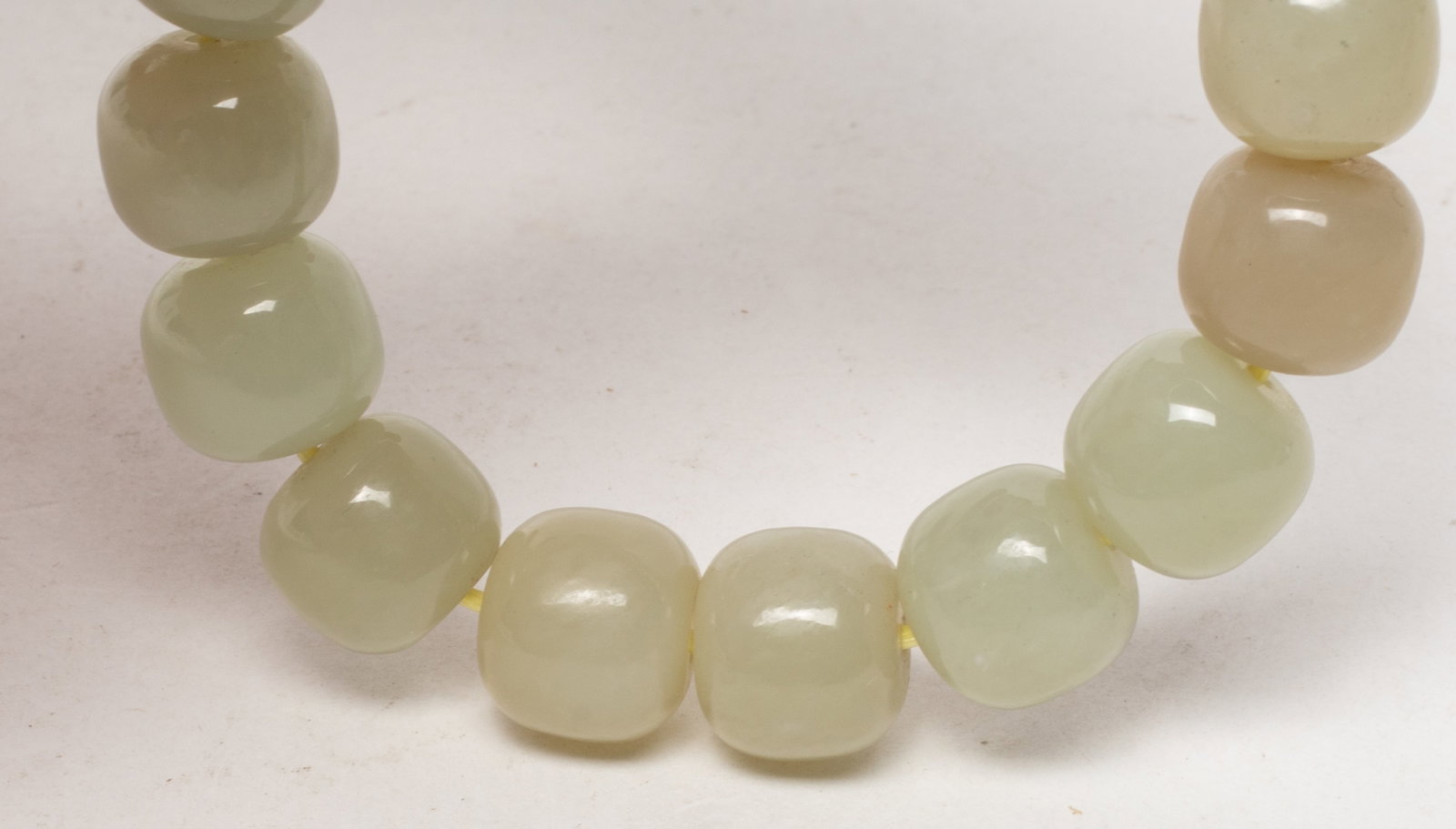Two Chinese Export Jade Prayer Beads - 9