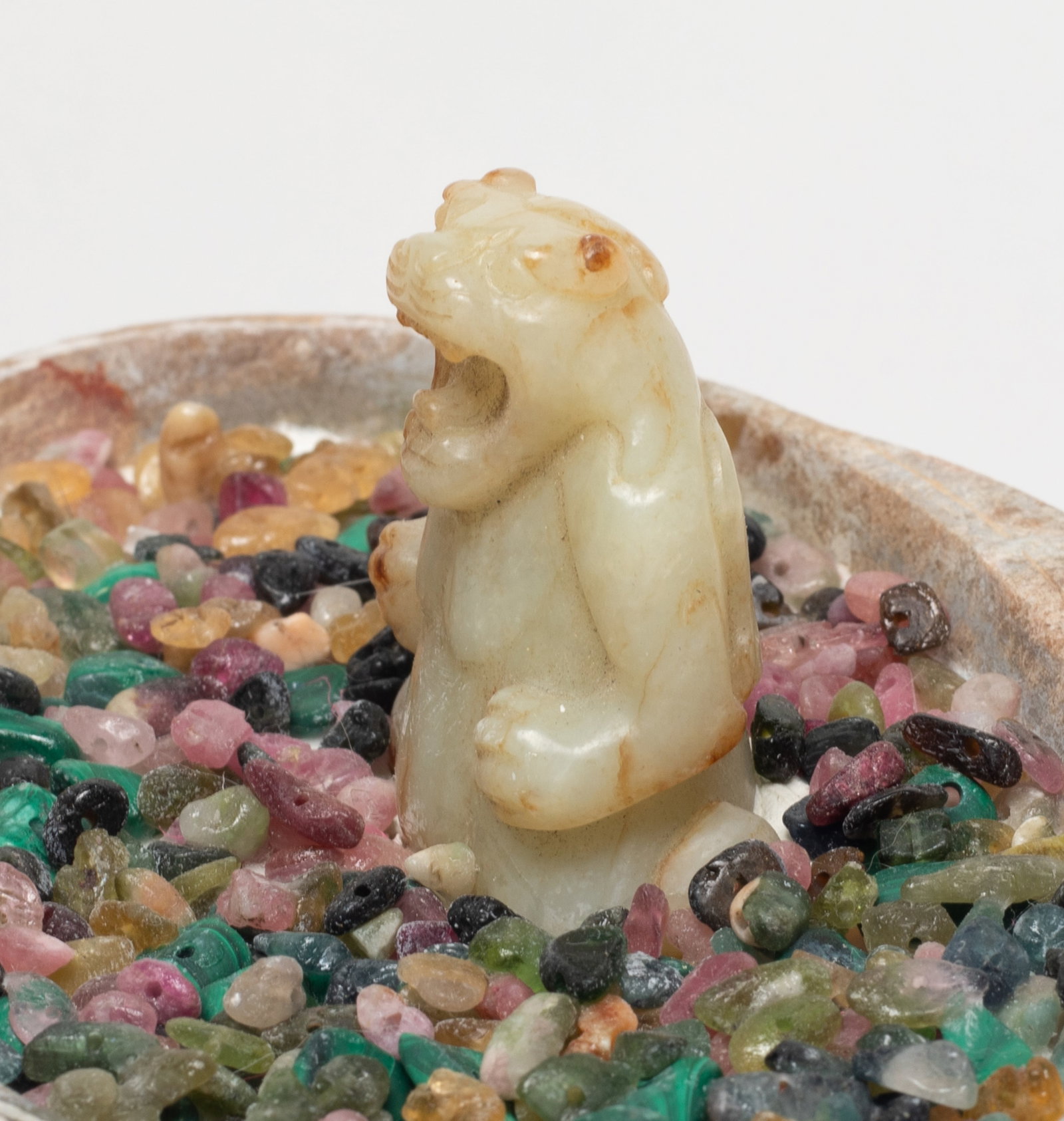 Chinese Export Jade Gemstone Bonsai - 5