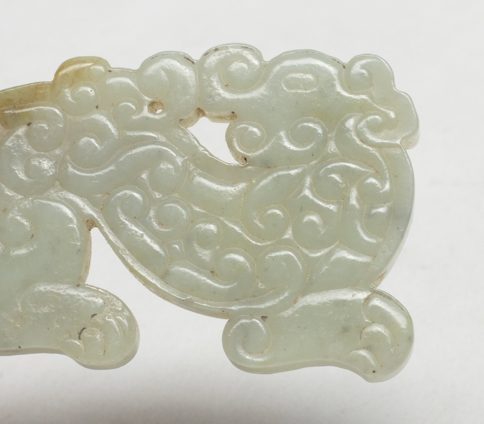 Two Chinese Export Jade Pendants - 6