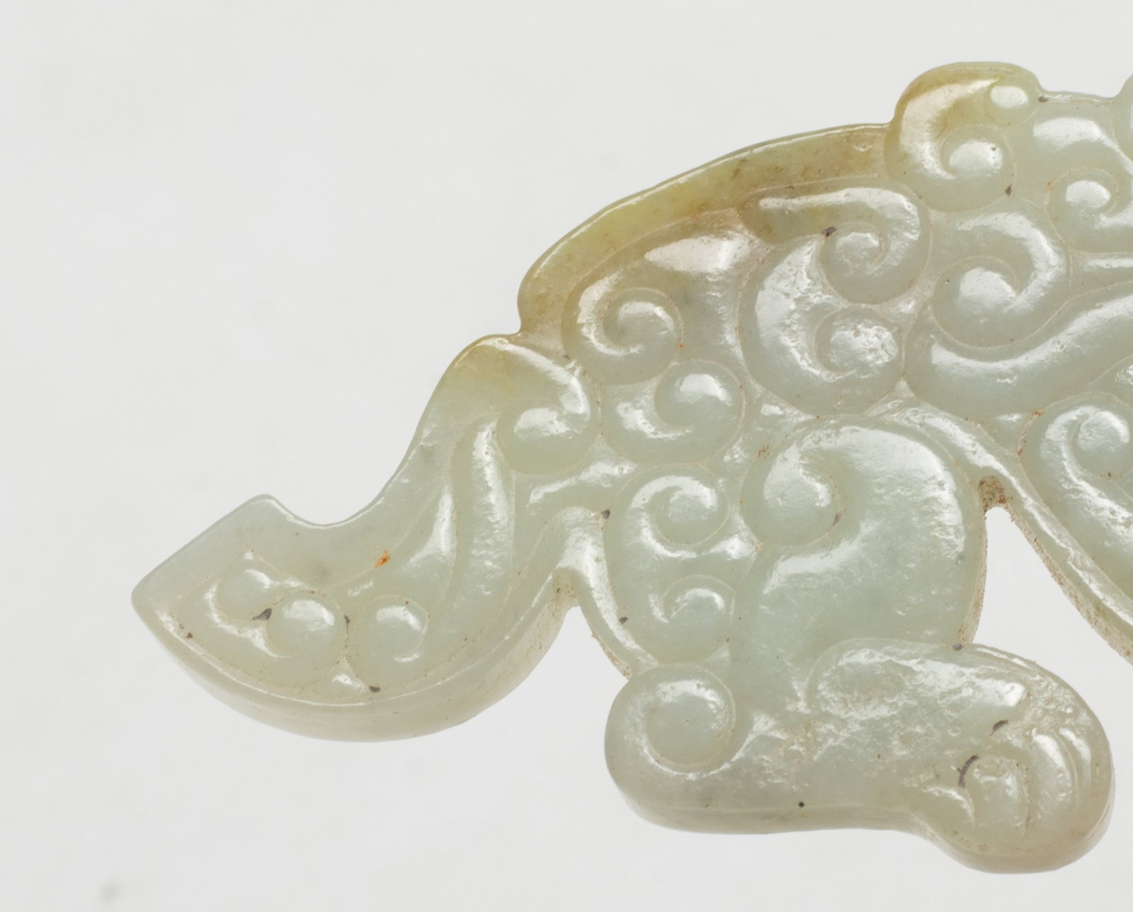 Two Chinese Export Jade Pendants - 7