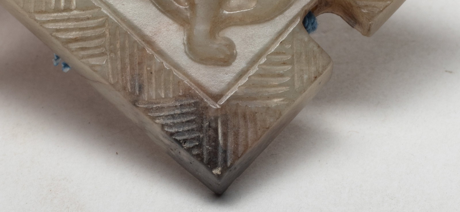 Two Chinese Export Jade Pendants - 8