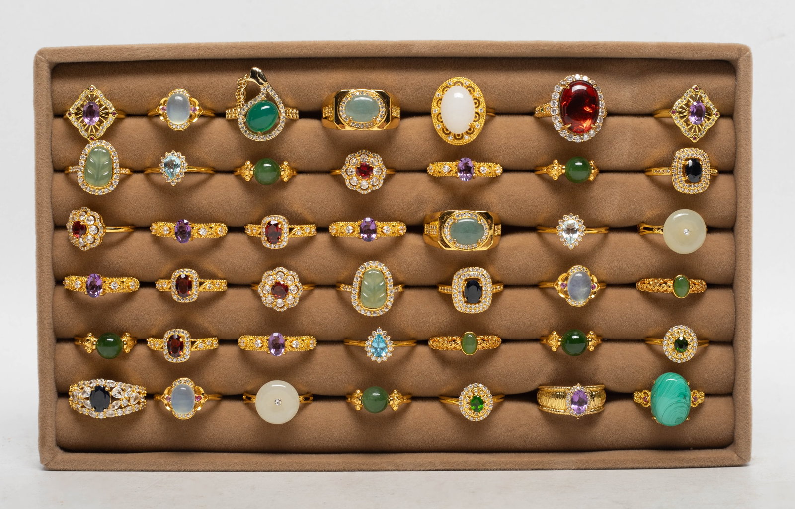 Estate Set Chinese, Continental Rings (1 of 8)
