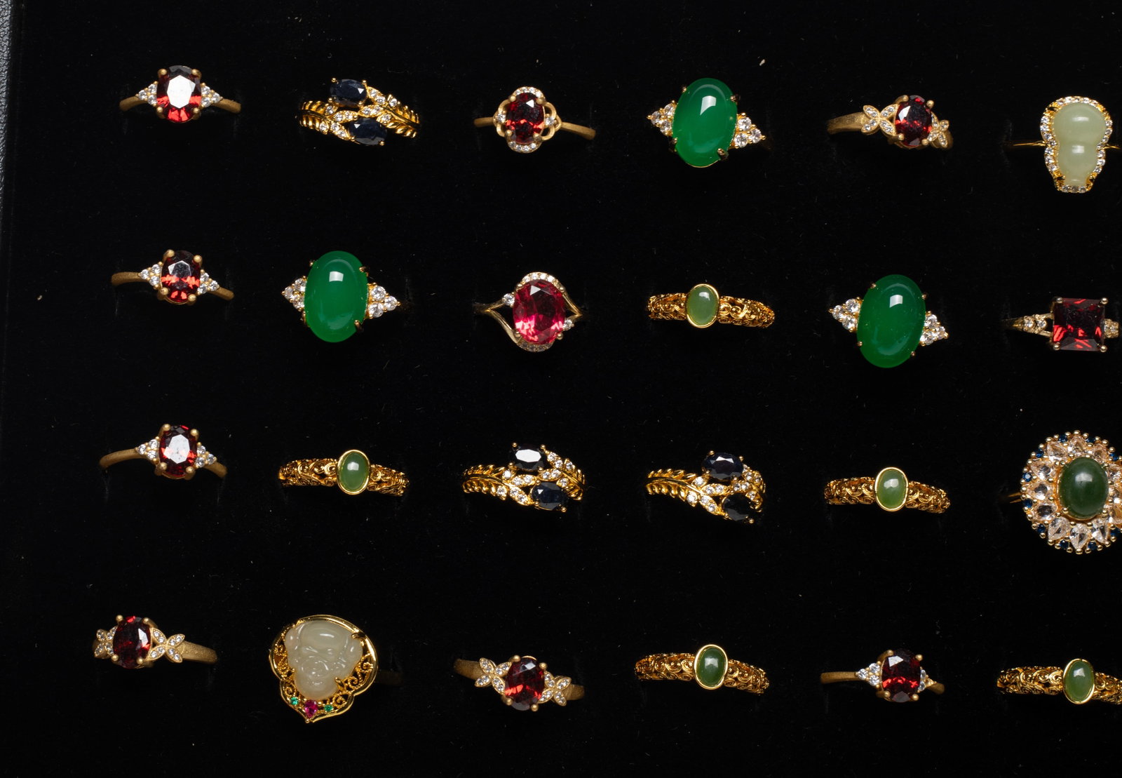 Set Chinese Export Rings Collection - 3