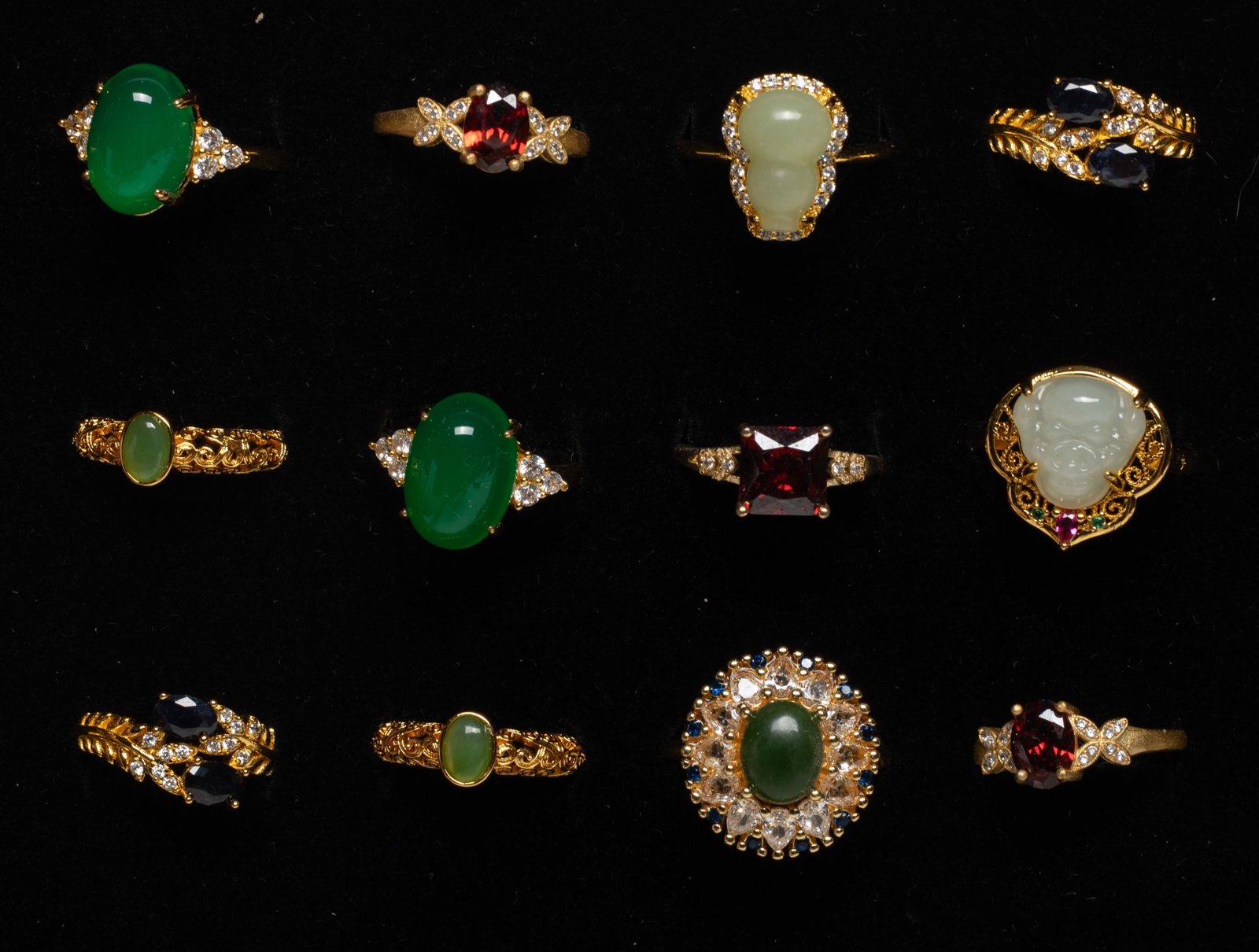 Set Chinese Export Rings Collection - 5