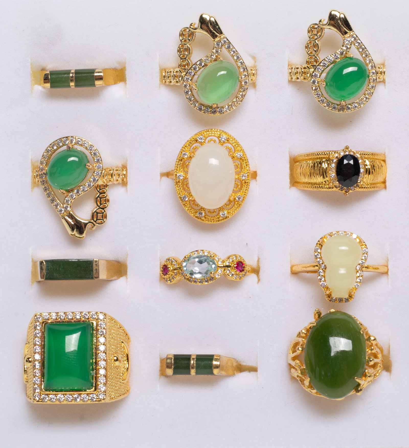 Set Chinese Export Rings Collection - 3