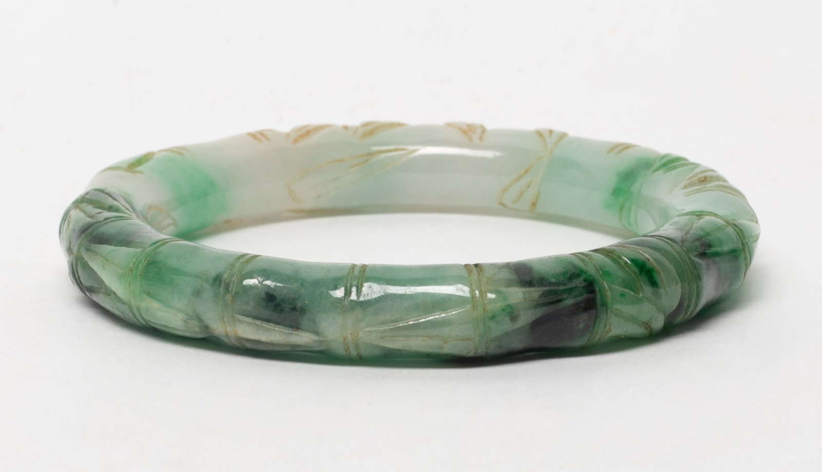 Vintage Chinese Export Colored Stone Bangle (1 of 8)