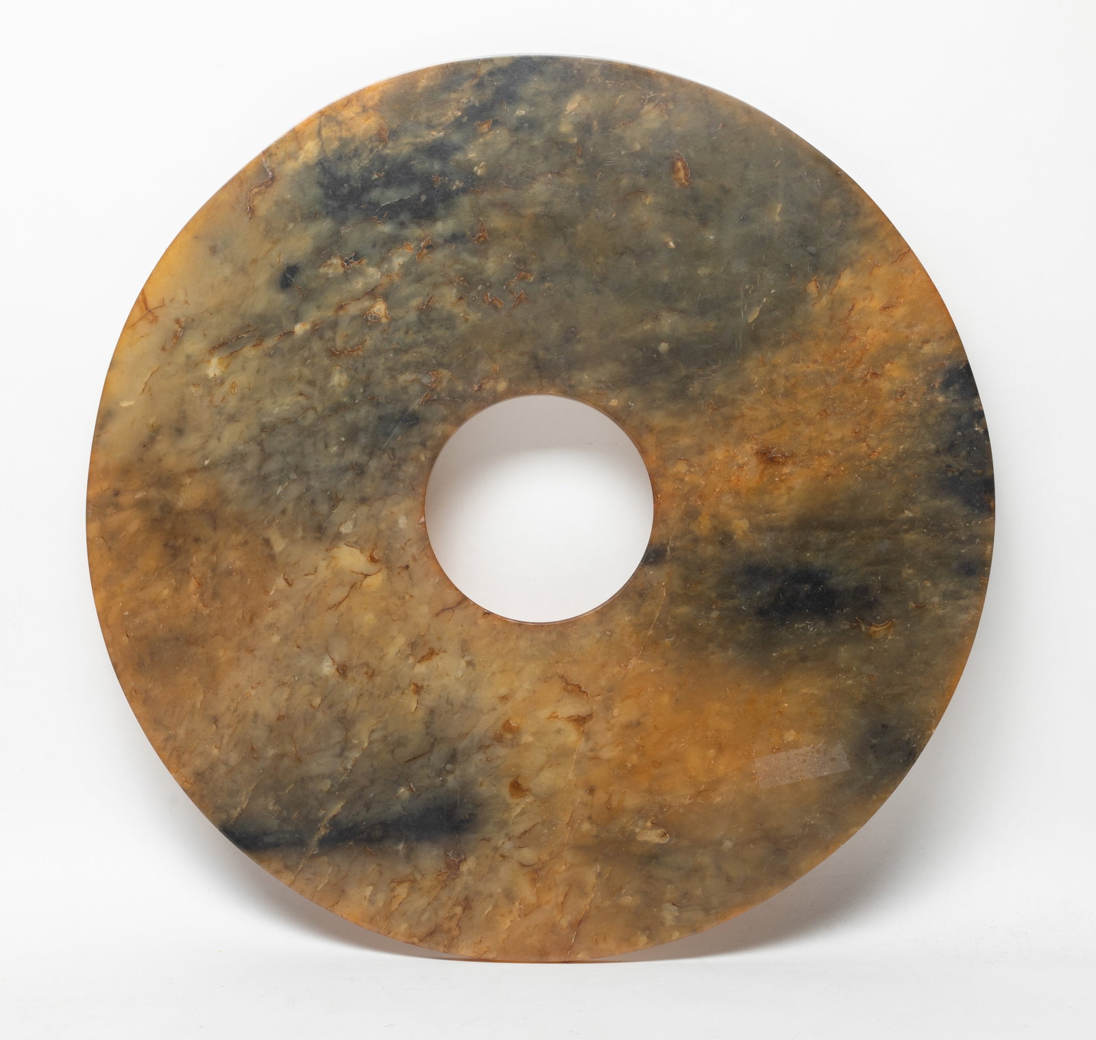 Large Chinese Jade/ Hard Stone Bi (1 of 10)
