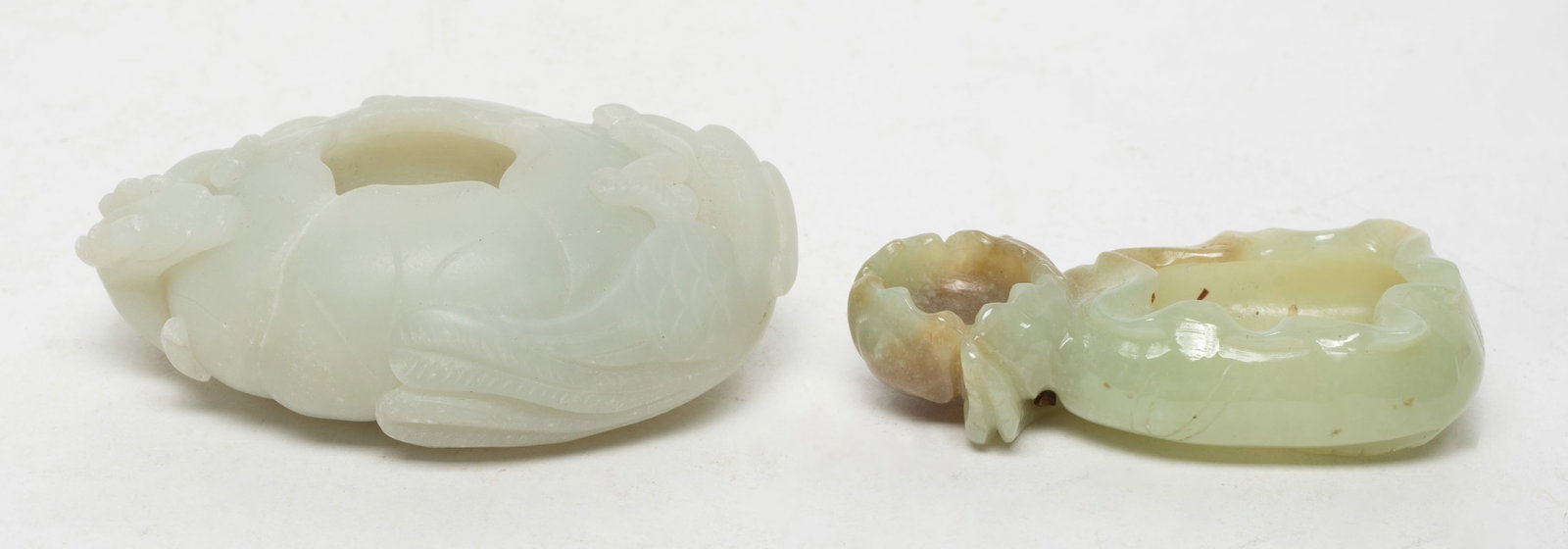 Two Chinese Jade/ Hard Stone Carved Pots (1 of 12)