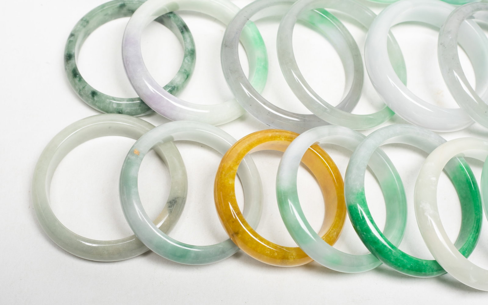 Large Set Chinese Export Bangles - 10