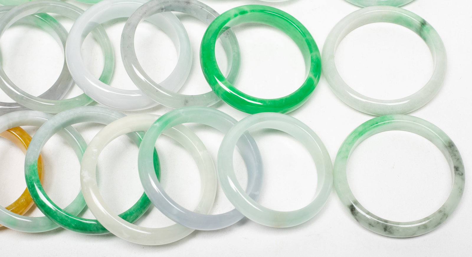 Large Set Chinese Export Bangles - 12