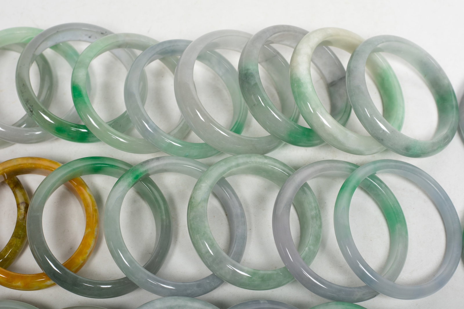 Large Set Chinese Export Bangles - 4
