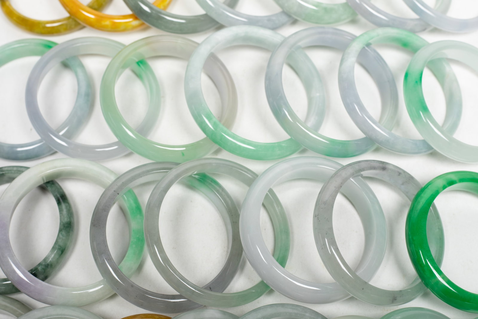 Large Set Chinese Export Bangles - 7