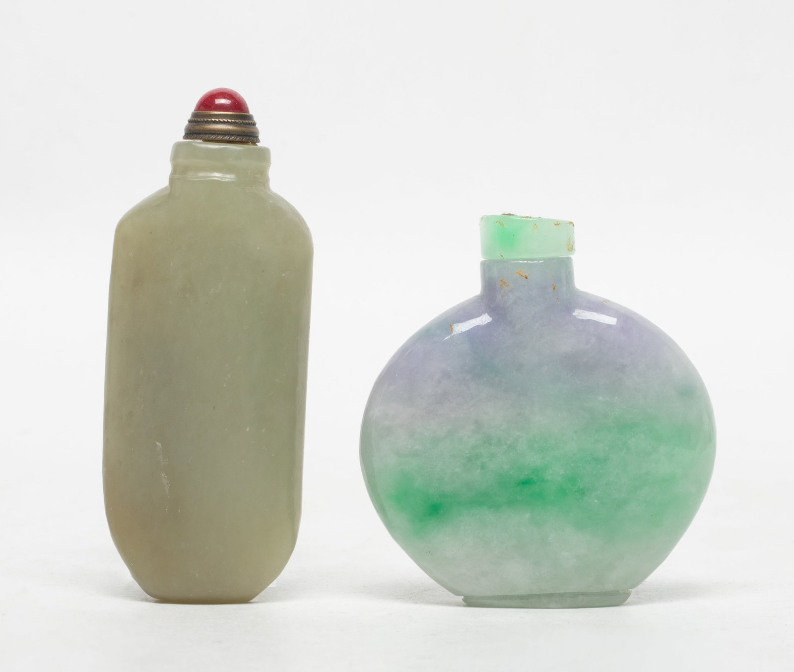 Two Chinese Jade Carved Bottles (1 of 9)