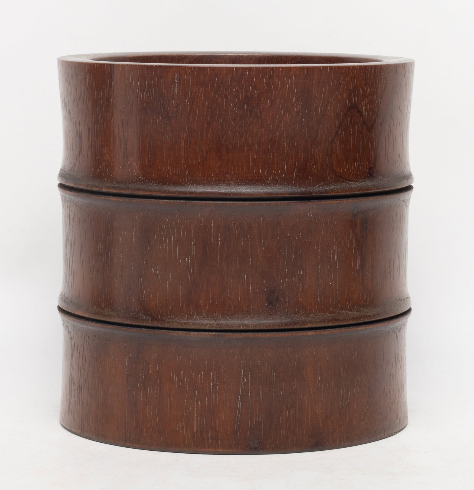 Chinese Export Wood Brush Pot (1 of 9)