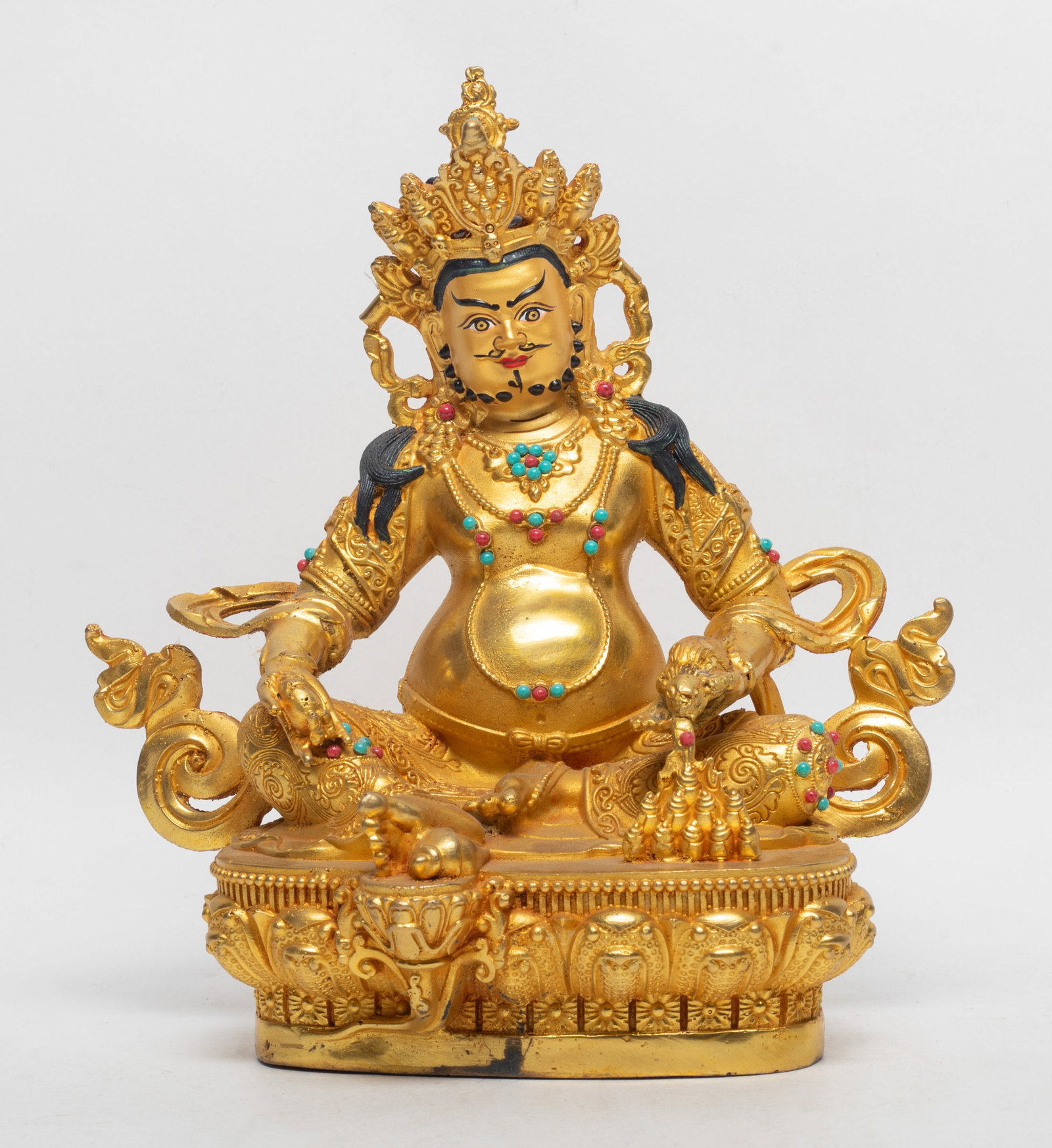 Vintage Chinese Gold on Bronze Buddha (1 of 10)