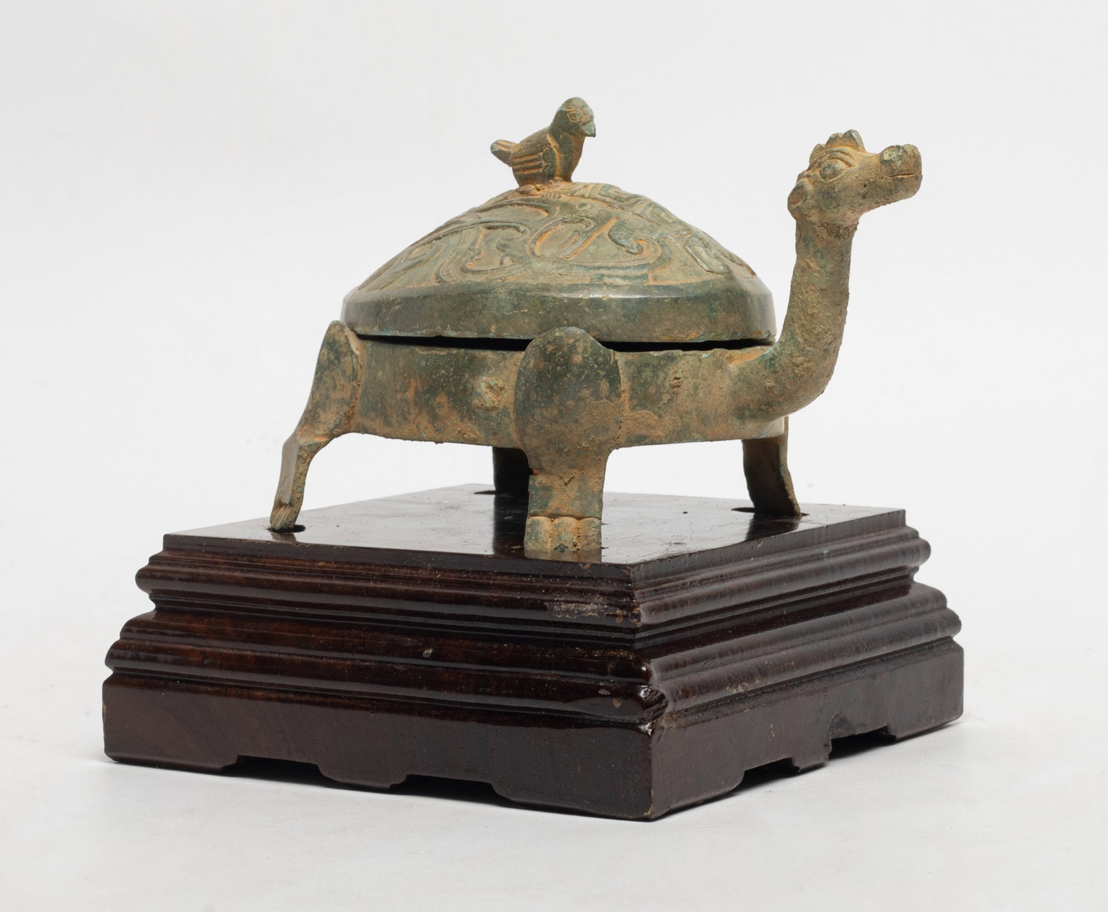 Chinese Bronze Covered Jar/ Plate (1 of 8)