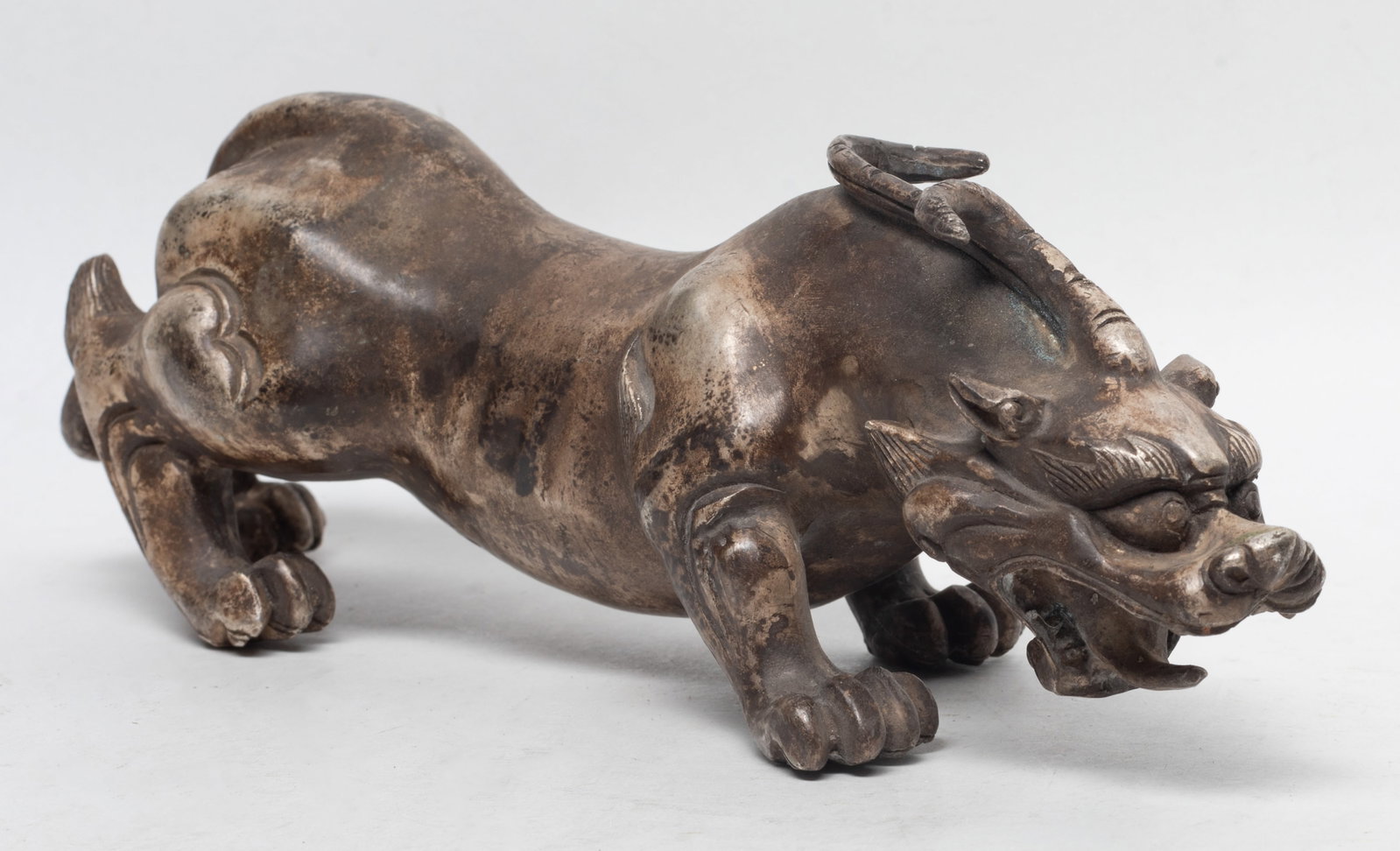 Long Chinese Bronze Sculpture of Beast (1 of 11)