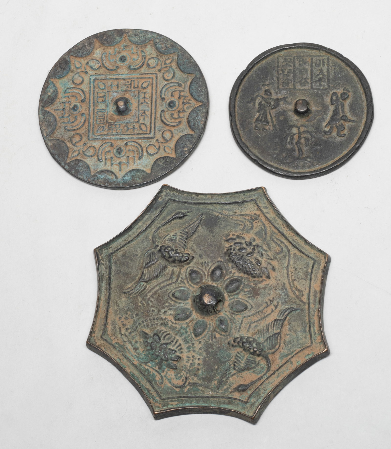 Set Chinese Bronze Mirror Collection (1 of 11)