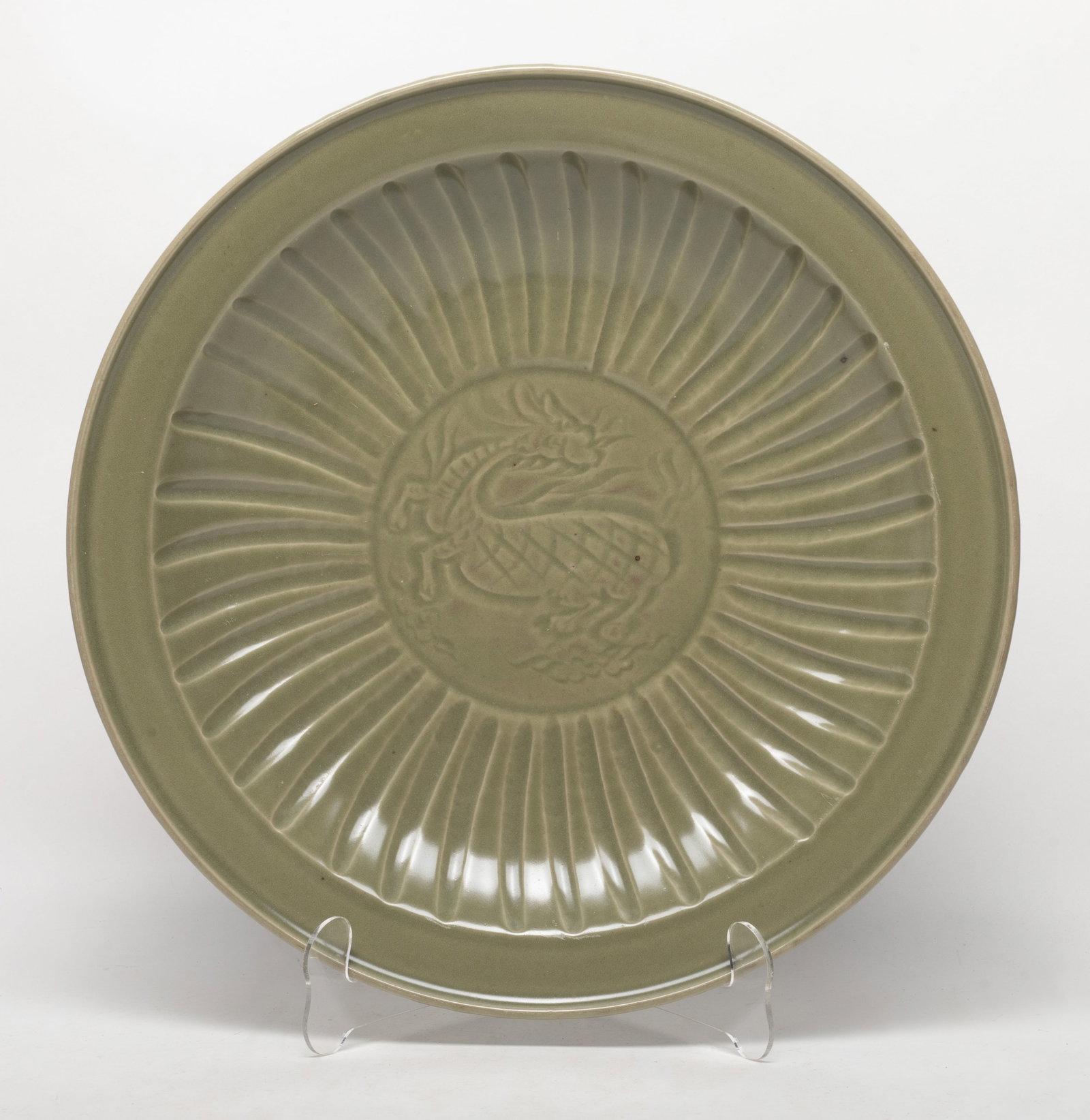 Large Chinese Longquan Porcelain Charger (1 of 9)