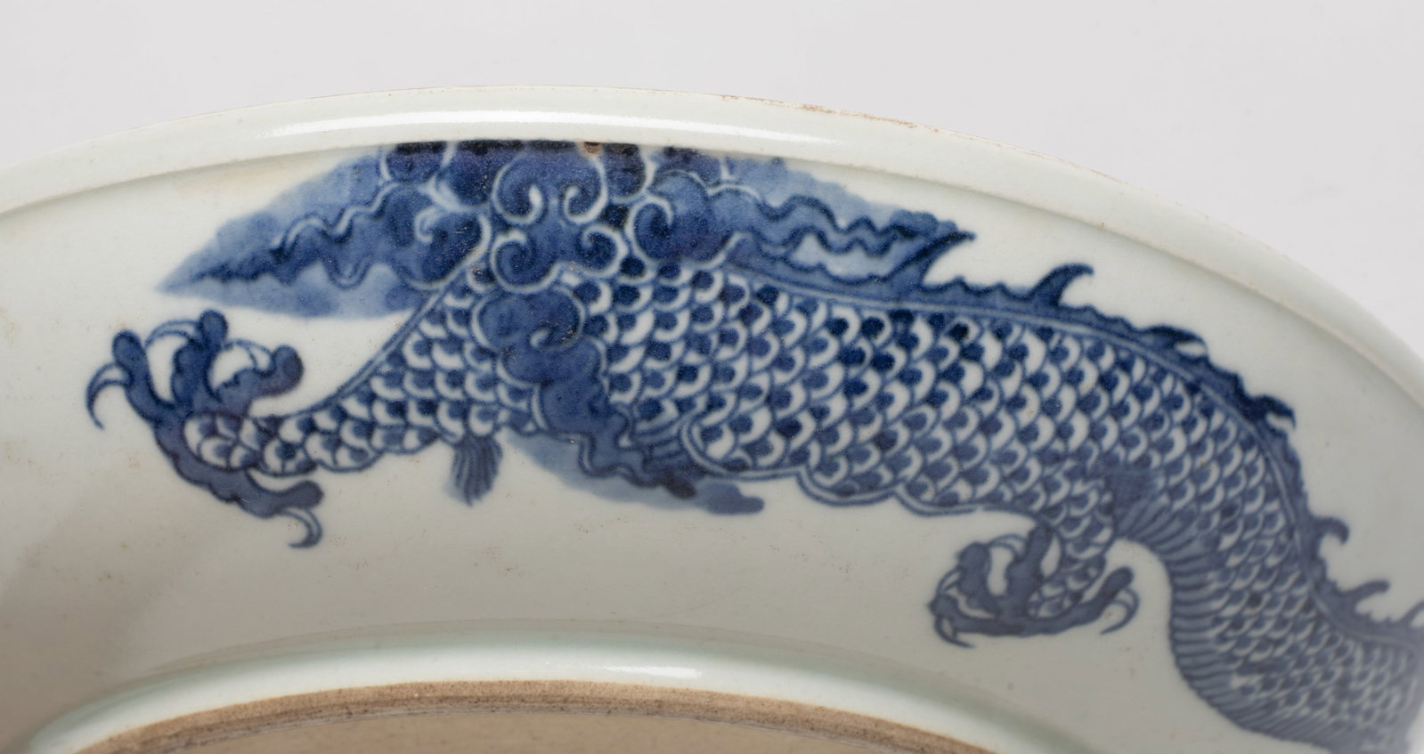 Large Chinese Export Dragon Plate - 10
