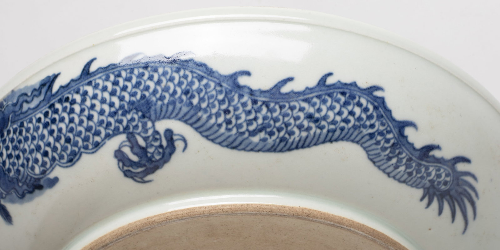 Large Chinese Export Dragon Plate - 11