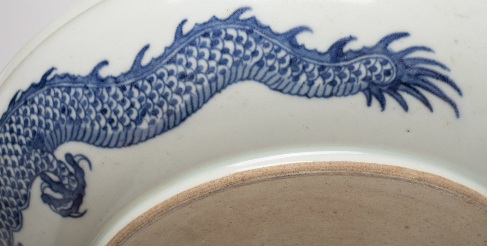 Large Chinese Export Dragon Plate - 12