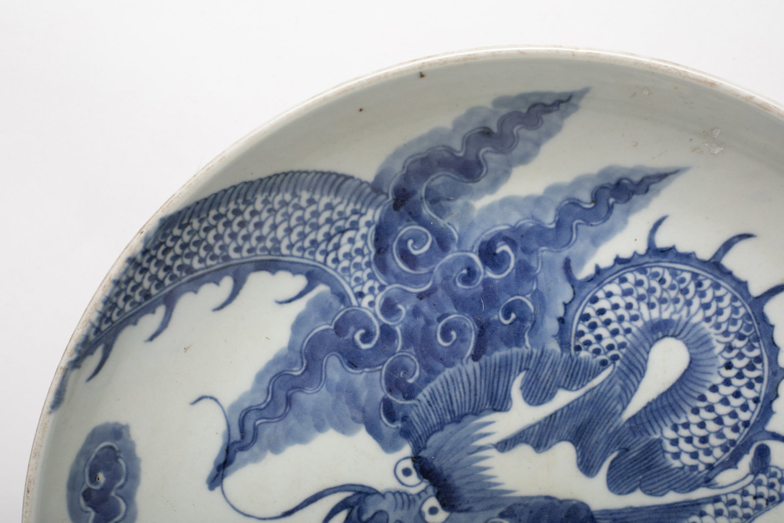 Large Chinese Export Dragon Plate - 3