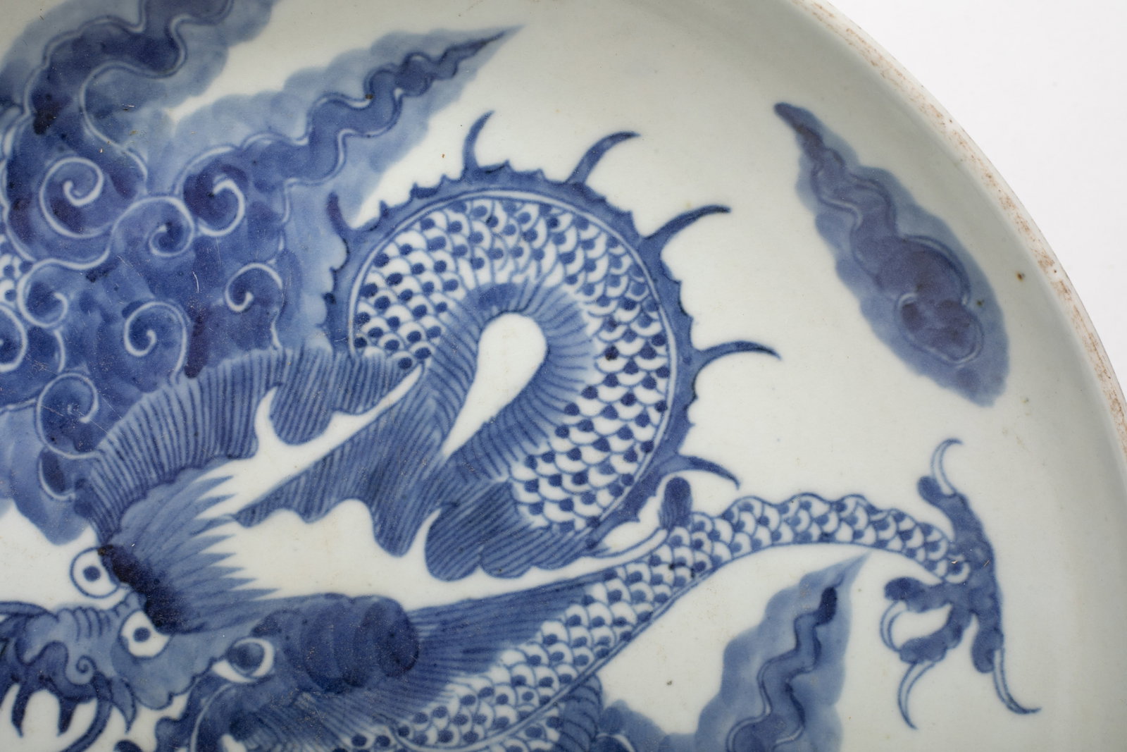 Large Chinese Export Dragon Plate - 4