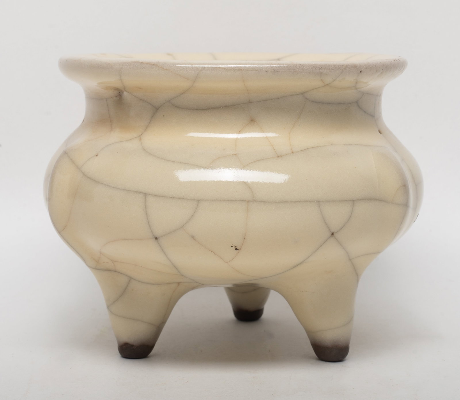 Estate Chinese Kuan Type Porcelain Censer (1 of 12)