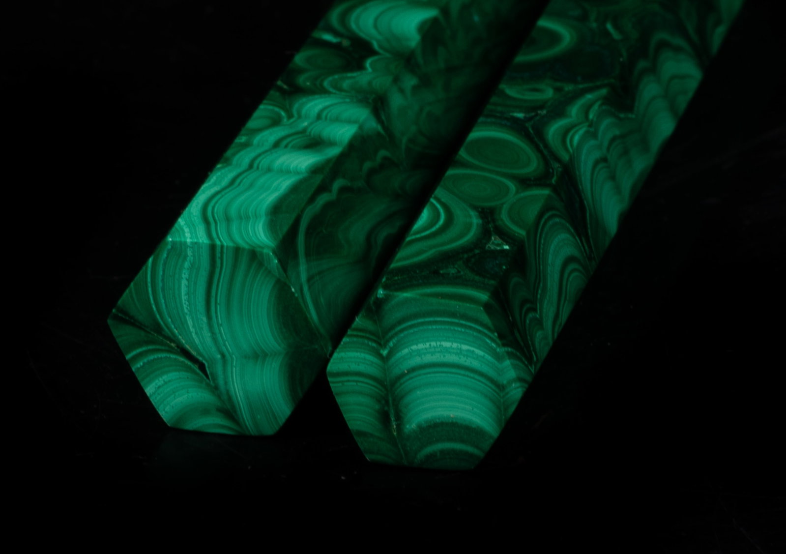 Two Vintage Malachite Points - 10
