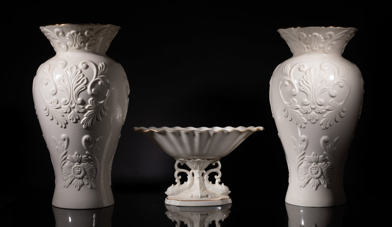 Tall Vtg. Lenox Georgian Porcelain Urns (1 of 13)