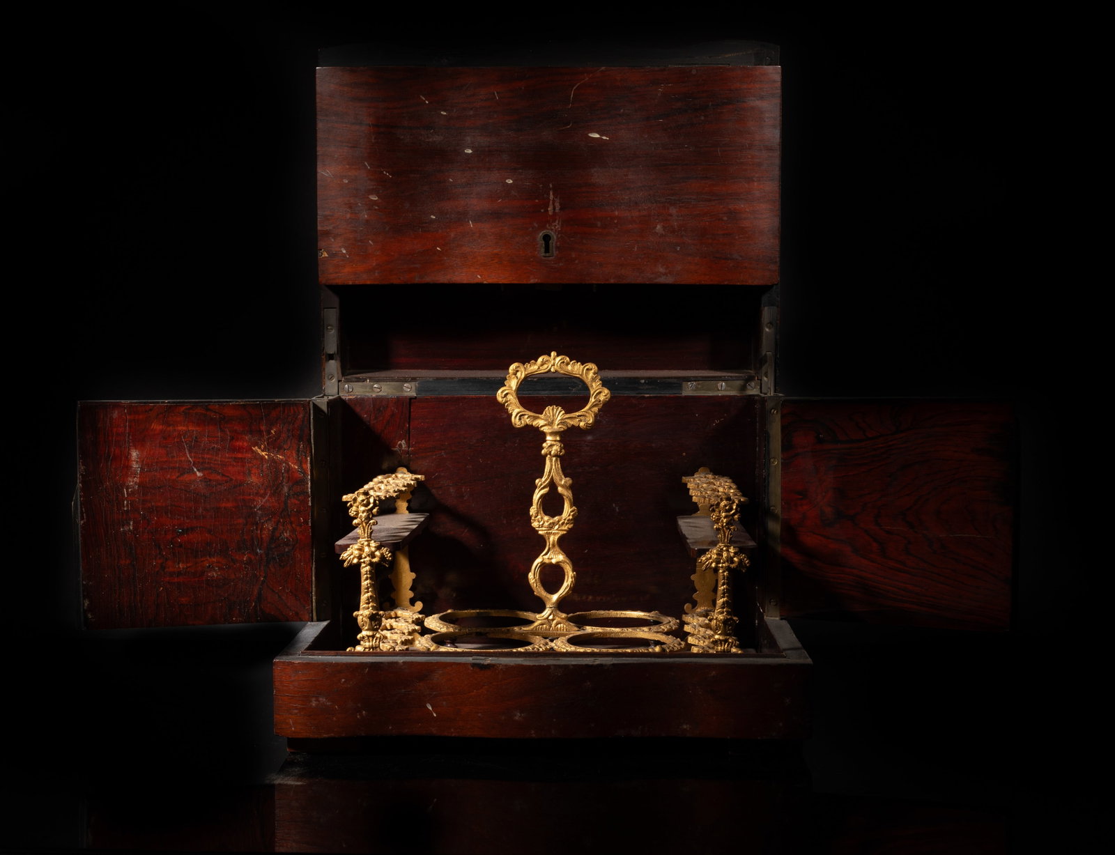 Napoleon lll Type France Wood Tantalus (1 of 11)