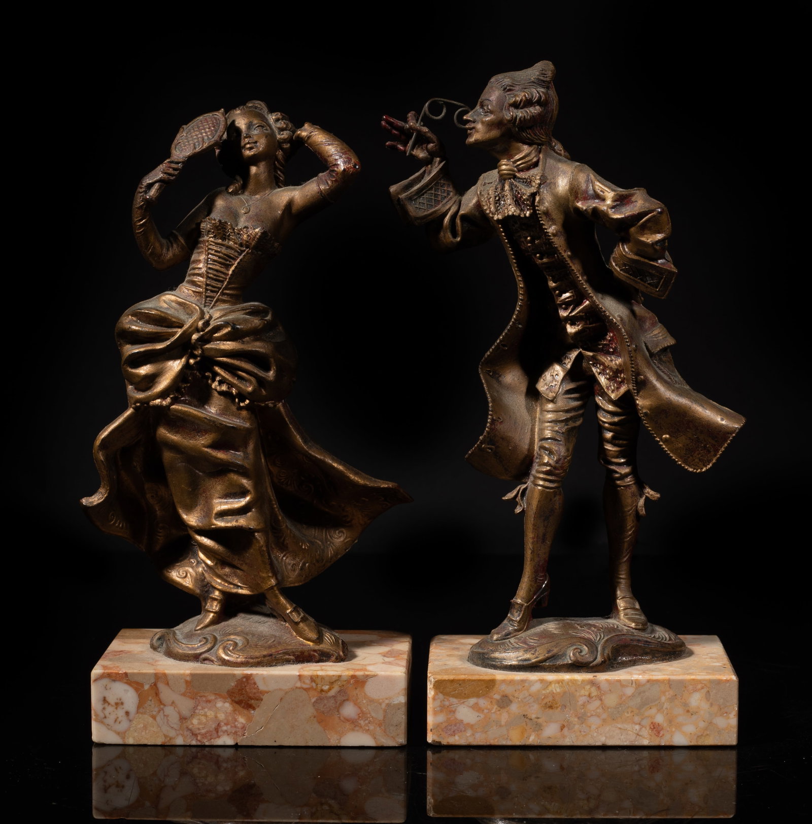 Two Early 1900s Sculptures on Marble (1 of 13)
