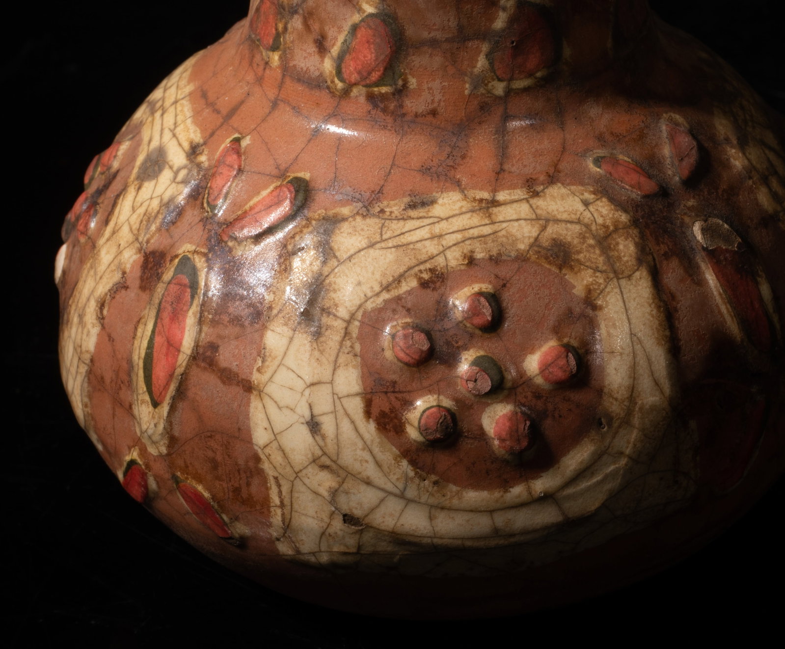 Two Roman Type Glazed Stoneware Jar - 12