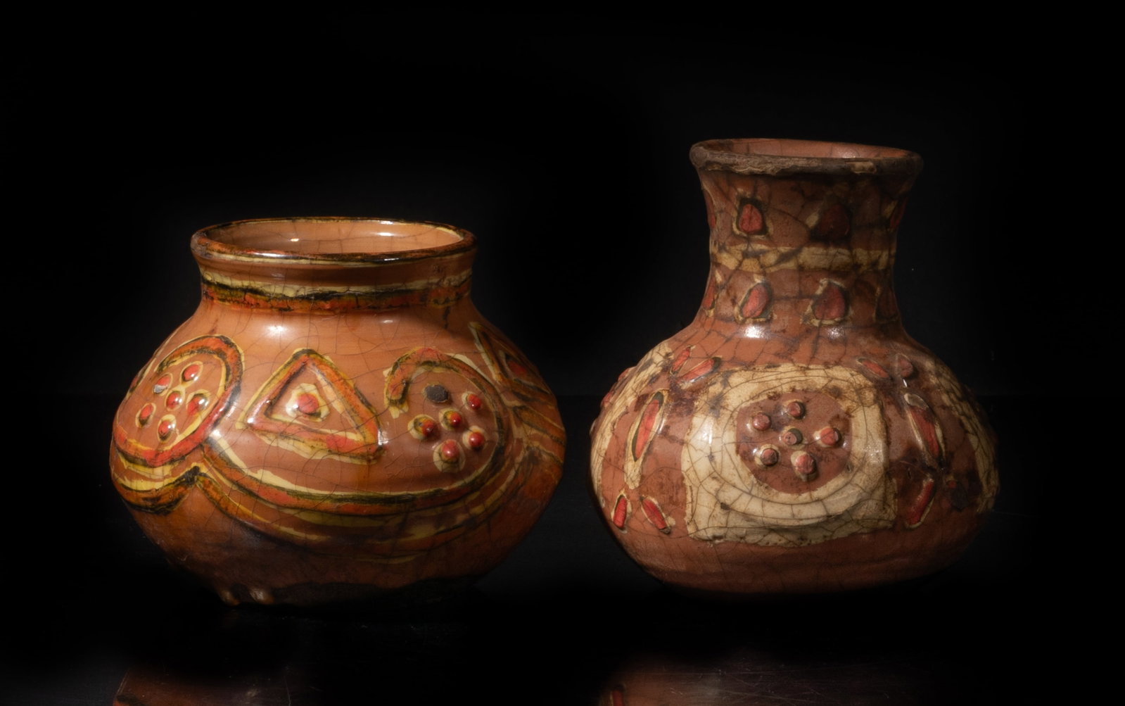 Two Roman Type Glazed Stoneware Jar (1 of 15)