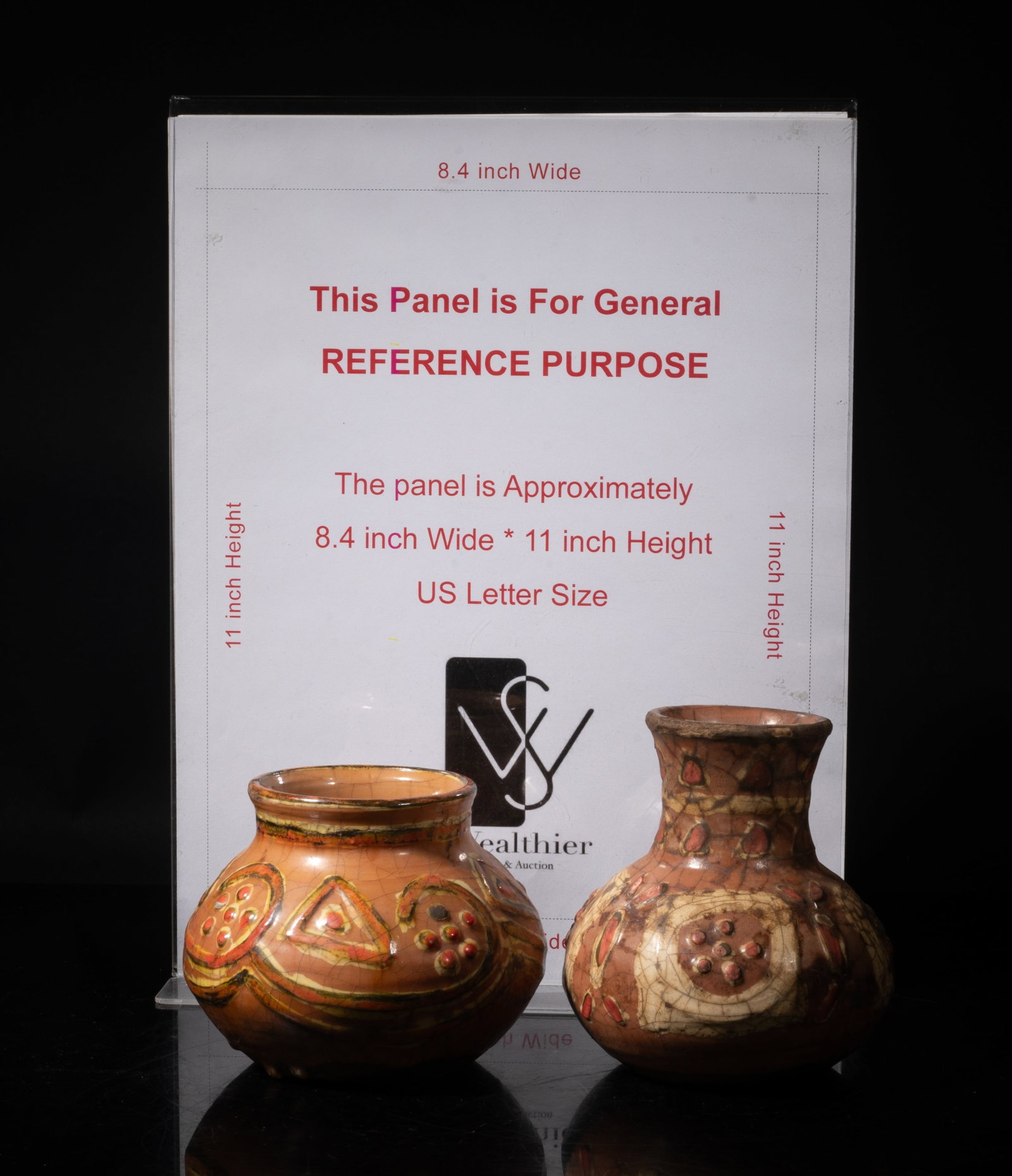Two Roman Type Glazed Stoneware Jar - 2
